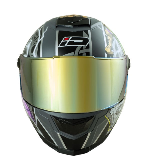 หมวกกันน็อค ID HELMET SPARTAN BT Wizard S5 สีเทา