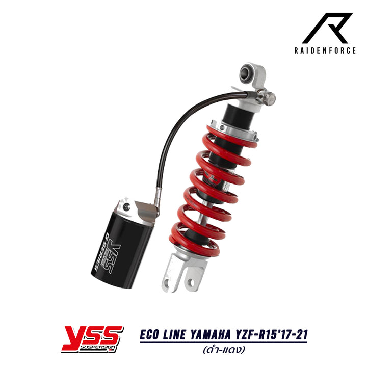 โช้ค YSS ECO Line STD Yamaha YZF-R15'17-21 สีดำ/แดง