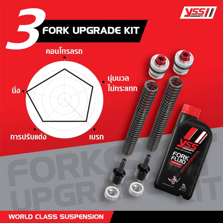 Front shock upgrade kit YSS Fork Upgrade Kit Honda PCX160'21