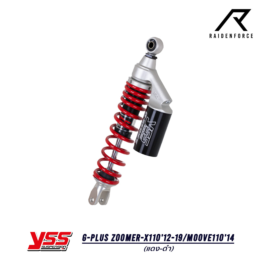 โช้ค YSS G-Plus Honda Zoomer-X110'12-19/moove110'14  สี แดง/ดำ