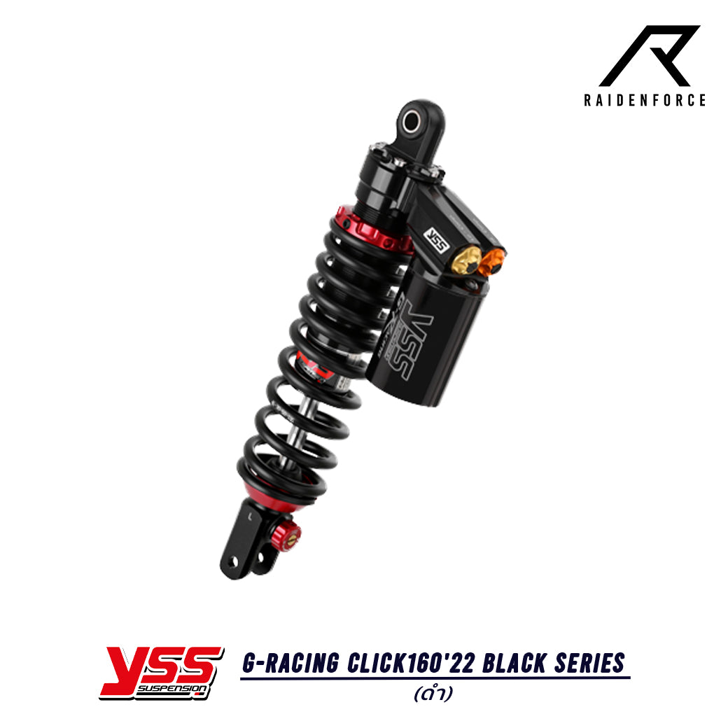 Shock YSS G-Racing Honda Click160'22 Black series, color black/black