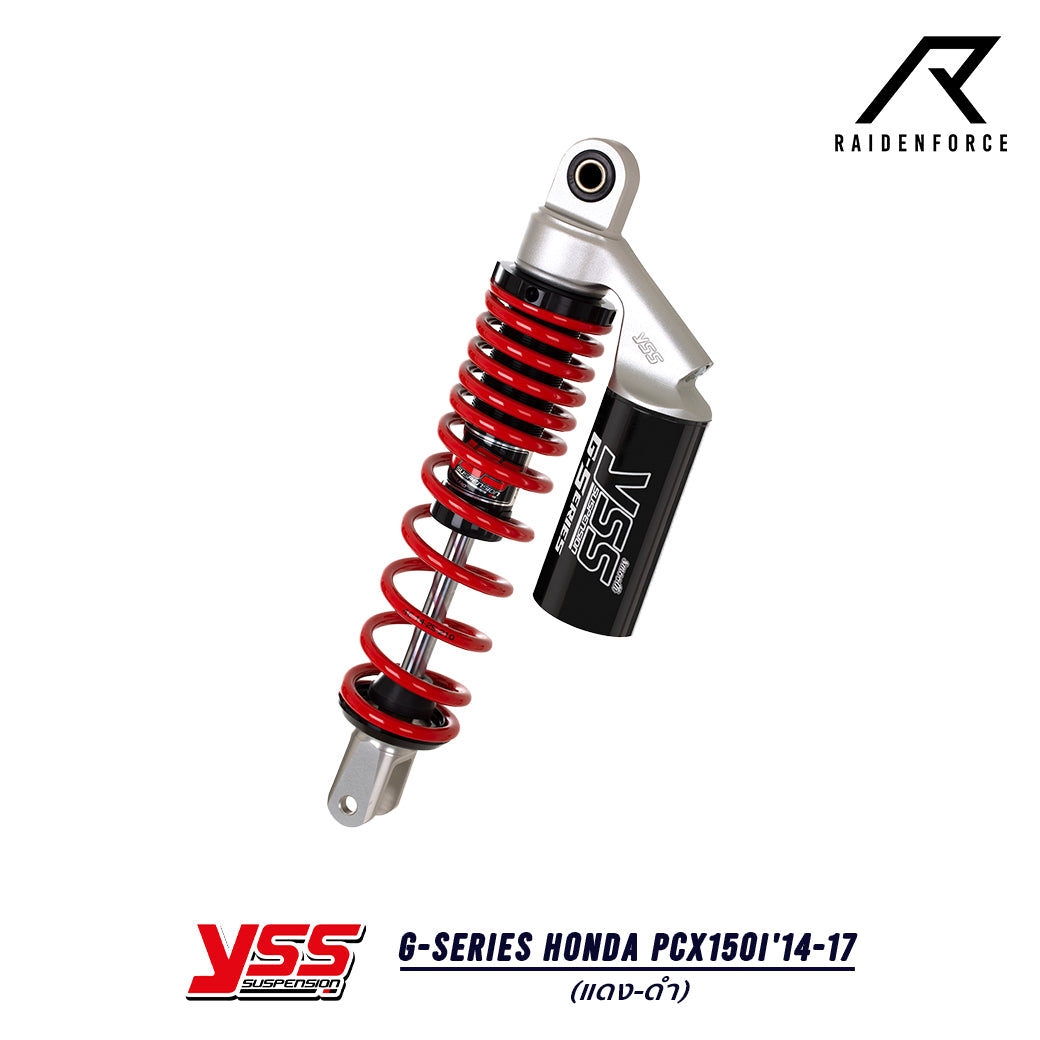 โช้ค YSS G-Series Honda PCX150i'14-17  สี แดง/ดำ