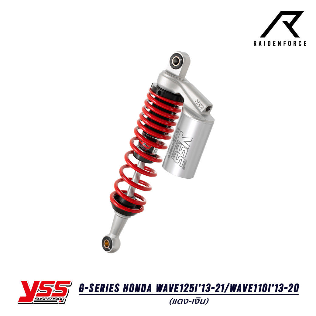 Shock YSS G-Series Honda Wave125i'13-21/Wave110i'13-20 Red/Silver