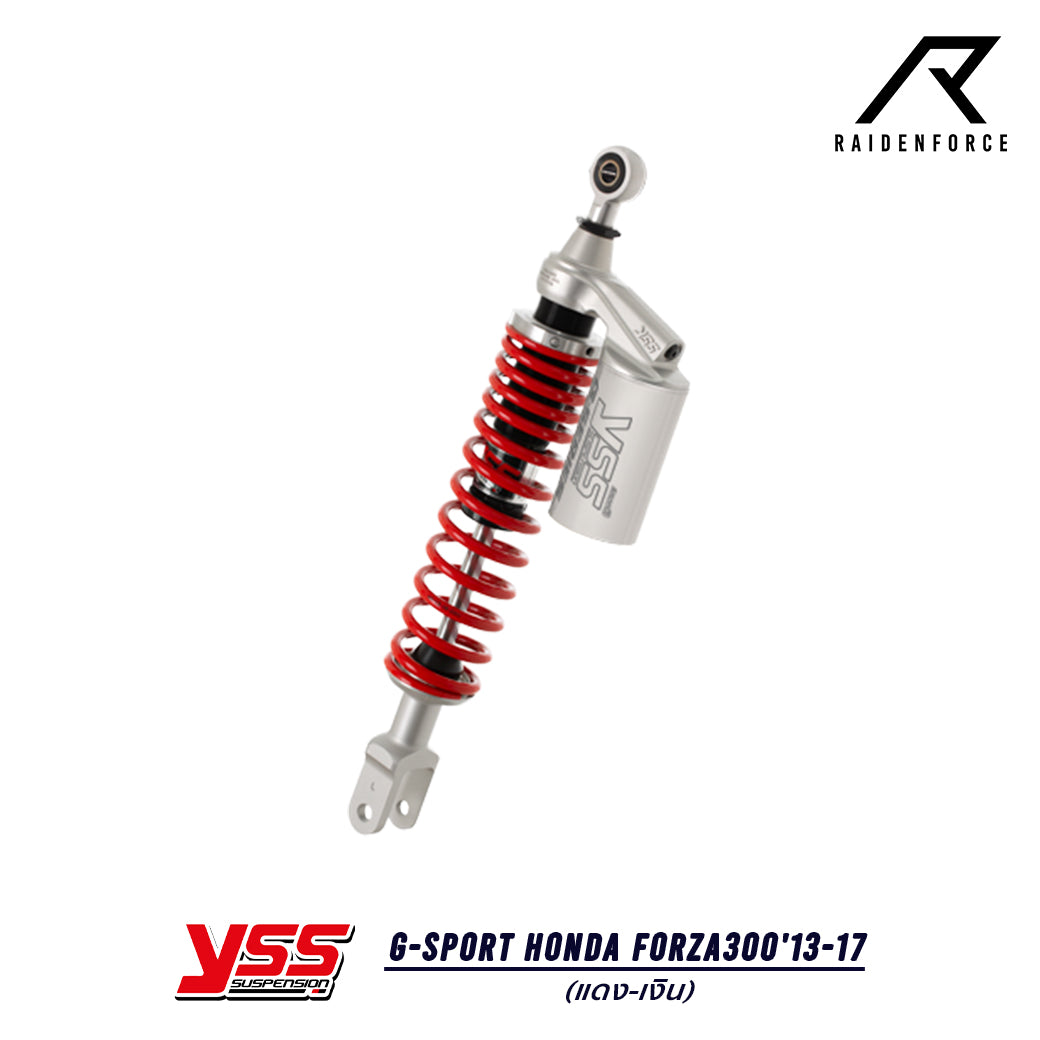 Shock YSS G-Sport Honda Forza300'13-17 color red/silver
