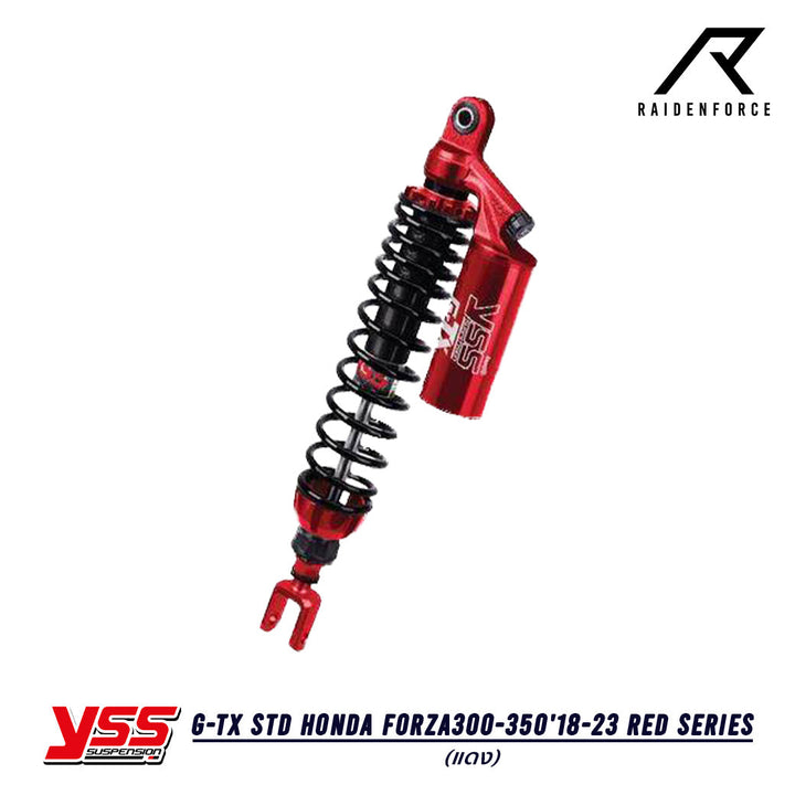 Shock YSS G-TX Honda Forza300-350'18-23 Red series, color red/black