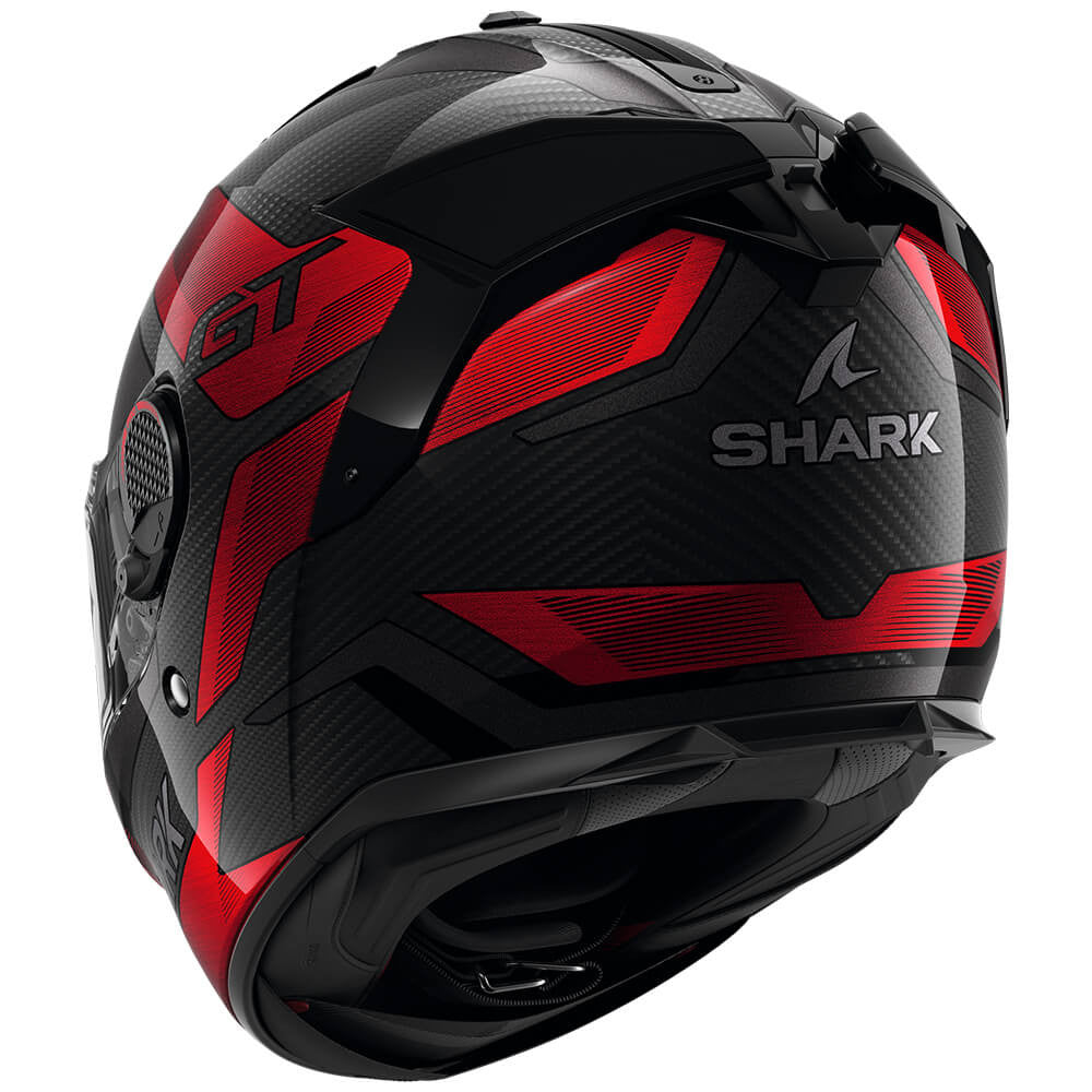 หมวกกันน็อค SHARK GT PRO CARBON RITMO HE1355 สีดำแดง