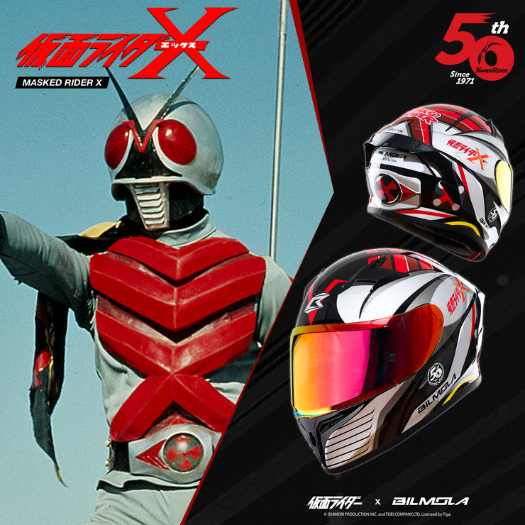 หมวกกันน็อค Bilmola MASKED RIDER V5 Kamen Rider X