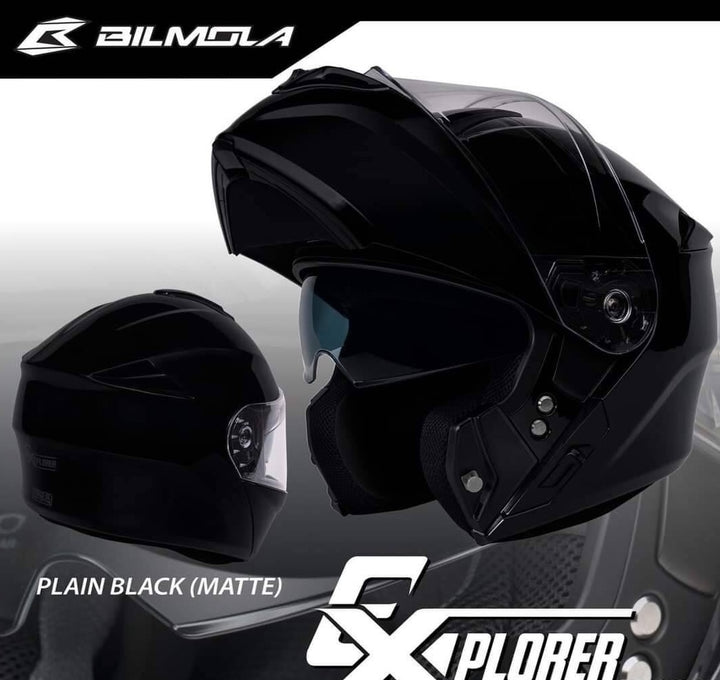 หมวกกันน็อค BILMOLA Flip-up Explorer ดำด้าน