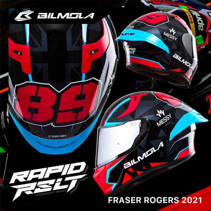 หมวกกันน็อค Bilmola Rapid RSLT FRASER ROGERS 2021 เงา